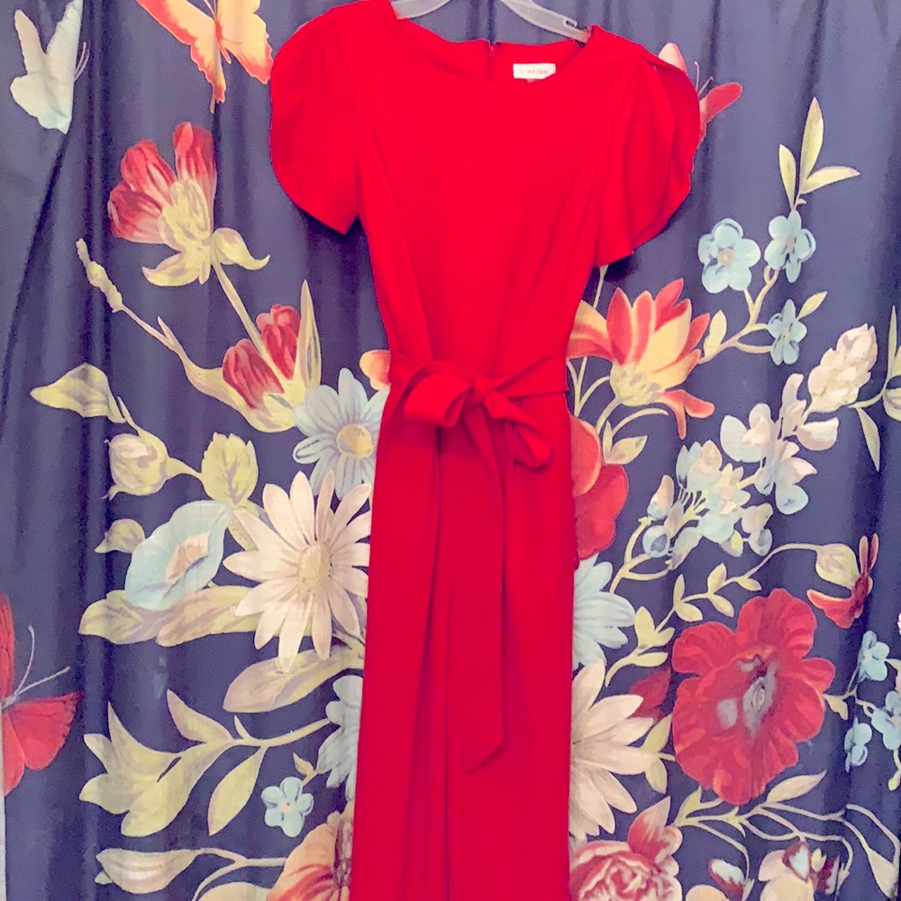 Bright red Calvin jumpsuit